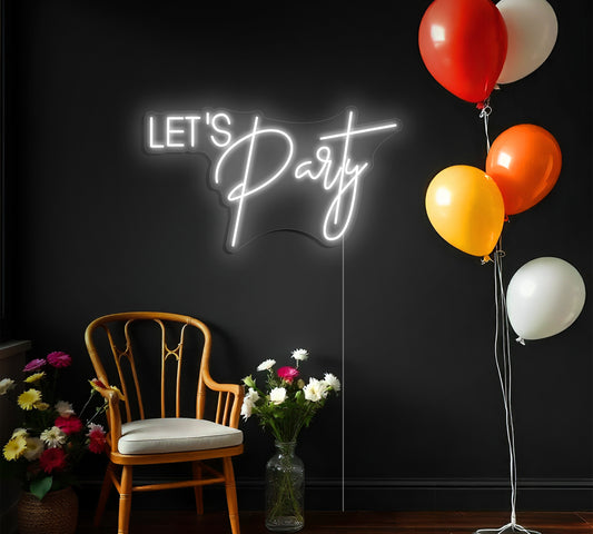 Let’s Party LED Neon Sign