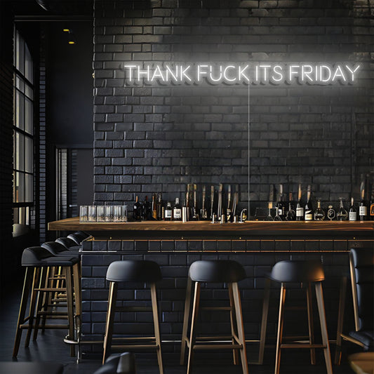 Thank F*ck Its Friday LED Neon Sign