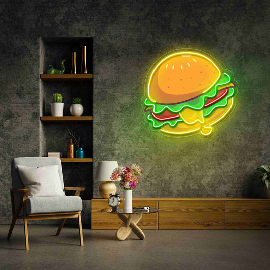 Friday Neons Burger UV Designs