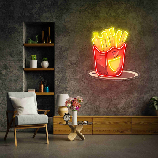 Friday Neons Fries UV Designs