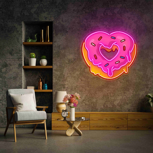 Friday Neons Hear Donut UV Designs